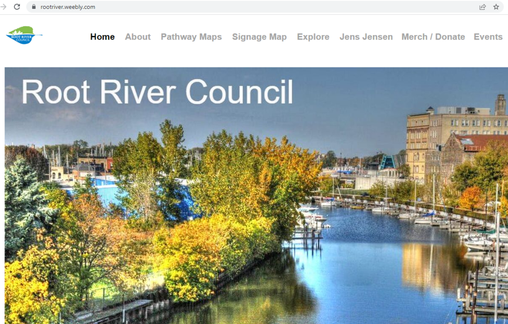 Image of RootRiver Council webpage